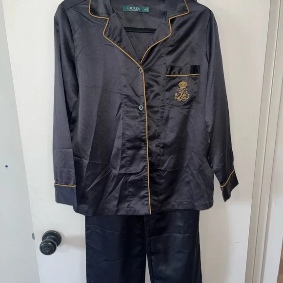 Ralph Lauren Black and Gold Pajama Set
